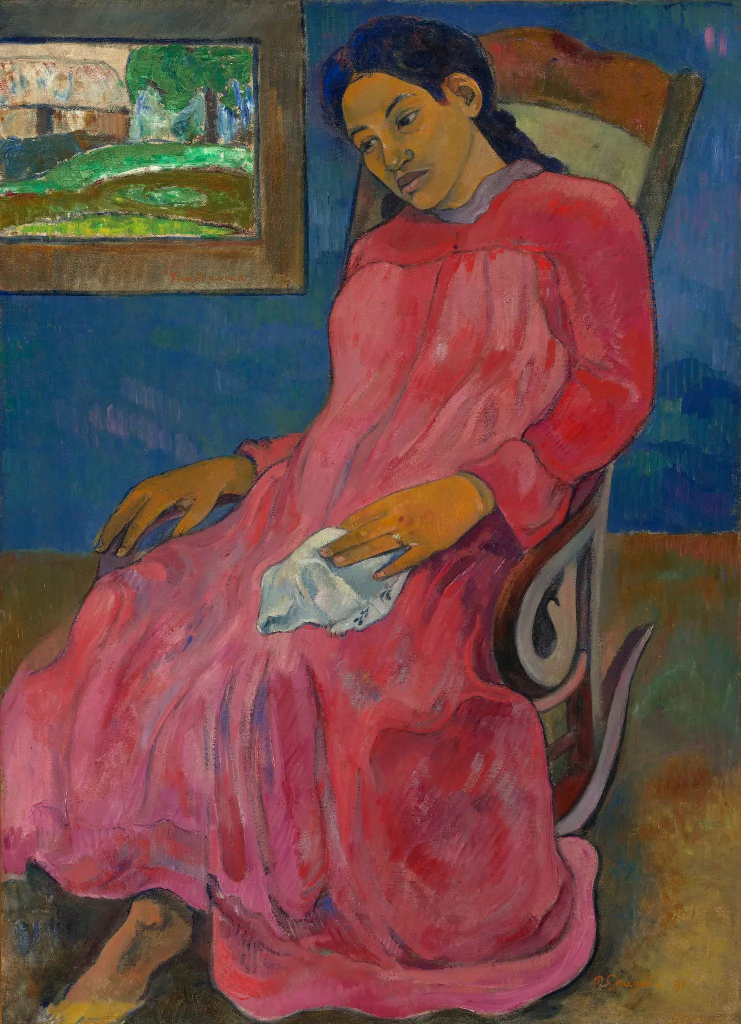 Quadro tema femminile Gauguin